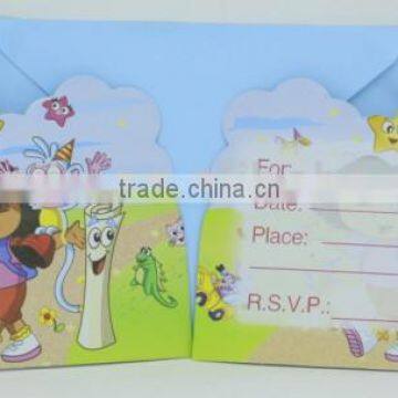 Supply fashion cute Party Invitation card