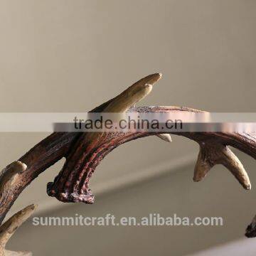 Creative Round Shaped Resin Fake Deer Antler Crafts photo-3
