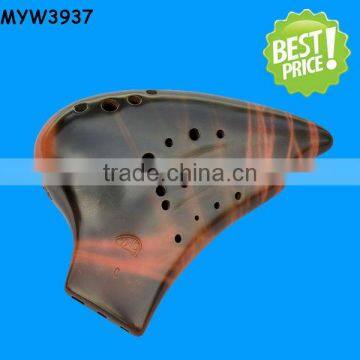 Best saling coloured clay custom ocarina flute