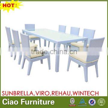 the range outdoor furniture long dining table set with 8 seater 10 seater