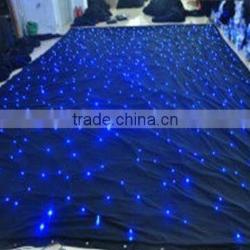 Black/white Fireproof Velvet Cloth Led Star Cloth Backdrop for Theater photo-3