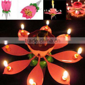 Magical Opening Flower Musical Best Happy Birthday Candle photo-3