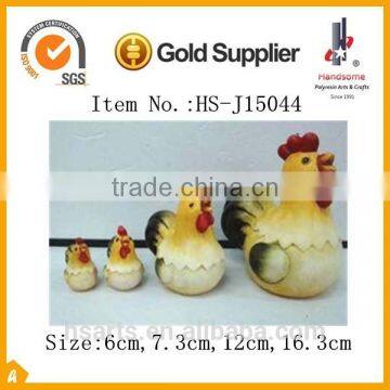 Natural Ceramic Hand-painted Hen Desktop Ornaments for Home Decoration photo-2