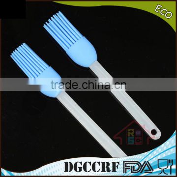 NBRSC High quality FDA Silicone Baking Bakeware bbq grill brush, Plastic handle bbq silicon brush