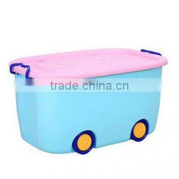 38L Small Size Hot Sale Waterproof Wheeling Plastic Toy Storage Box With Lid photo-4