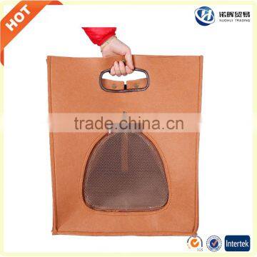Wholesale 2017 Trending Products Wool Felt Travel Cat Carrier Bag in Stock photo-6