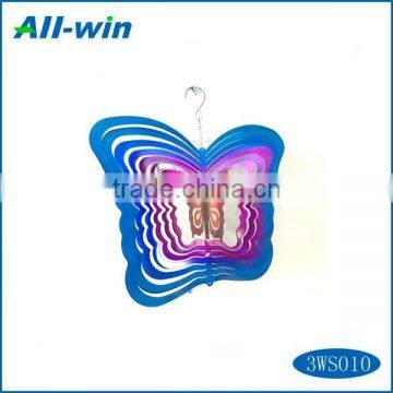 Satinless steel Stop Designer Butterfly Wind Spinner