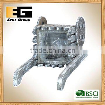 Modern Wood Design Planter Box, Small Succulent Plant Cactus Container Pot photo-4