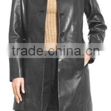 Leather Long Coat photo-2