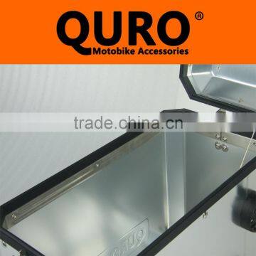 QURO Motorcycle Side Box 45/33L/31L , Coated Black, Aluminum, MOTORCYCLE TRUNK photo-4