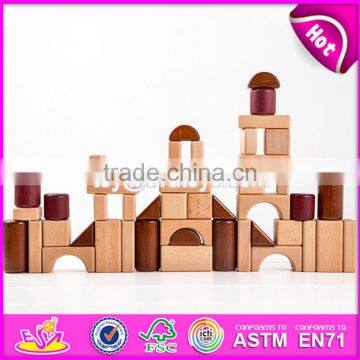 2017 New Design Best Construction Natural Wooden Building Toys for Children W13A132 photo-2
