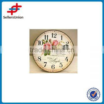 flower wall clock