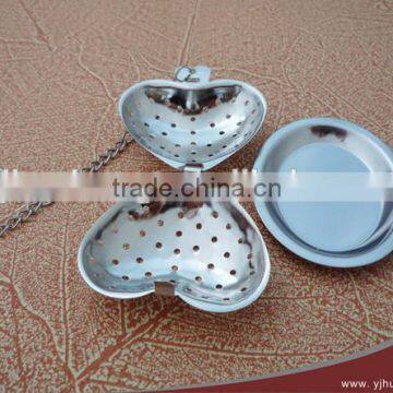 Heart-shaped Stainless Steel Tea Strainer photo-2