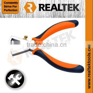 Professional Nickel-plated Wire Stripping Pliers With Bi-color Dipped Handles