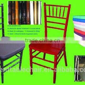 Large Stocks Wood Mahogany Chiavari Chair (tiffany Chair) for Sales photo-6