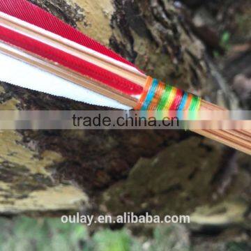 Nature Bamboo Arrows With Three Different Weights Screw-in Points And Brass Inserts photo-4