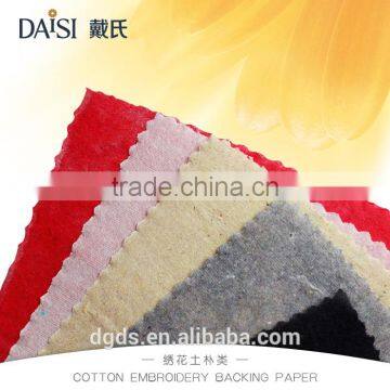 China Manufacturer Non Woven Backing Paper Embroidery 1025E 100% Cotton Fabric Tearable for Egypt&Pakistan Market