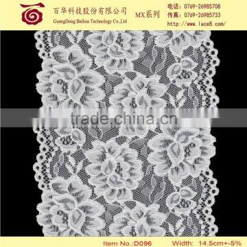 Geometric white embroidery 100% cotton polish lace fabric trimming for dress, blouse, tops