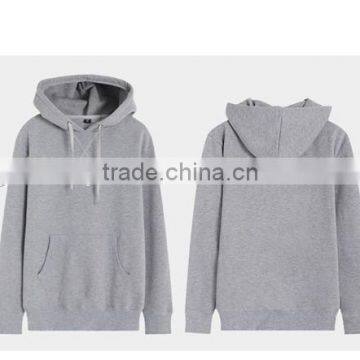 2016 OEM/ODM inside brushed fleece cropped top hoody manufacturer grey drawstring hoodie with hood oversized XXXXL hoodies