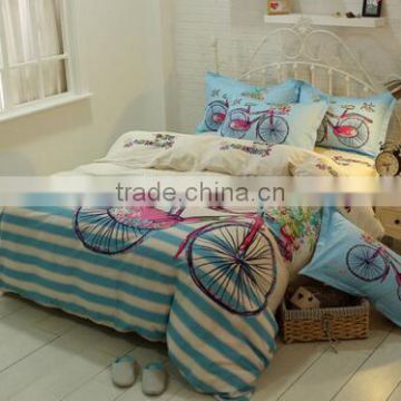 floral pattern pure cotton printed bedclothes bed linen /bedding set