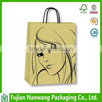 Pencil Sketch Printed Paper Bag