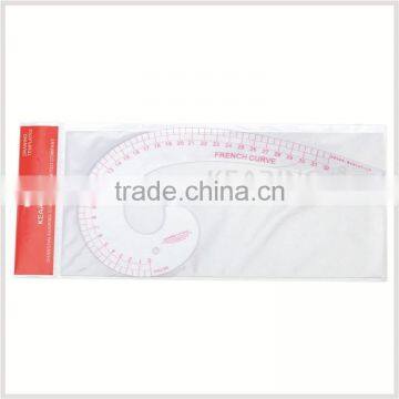 Kearing Metric French Curve 32cm Plastic Garment Curve Ruler ( Sandwich Line ) # 6032 photo-2