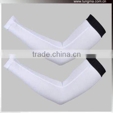 COMPRESSION ARM SLEEVES For Exercise Basketball - WHITE