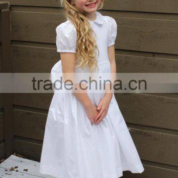 Hot Selling White 1-6 Years Old Baby Girls Summer Long Dress photo-2