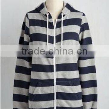 Cheap Women Striped Jerseys Hoodie Varsity Jackets With Hat photo-3