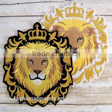 Custom High Quality Embroidered Lion Patch for Clothes Embroidery Patch Made in China Choose Size/color photo-4