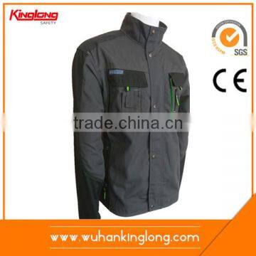 100%Cotton Twill Jackets Khaki and Black Workwear Clothing photo-2