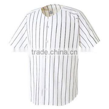Dry-Fit Plain Design Pin Stripe Baseball Jersey Sports Top Uniform T-shirts Custom Wholesale With Best Price