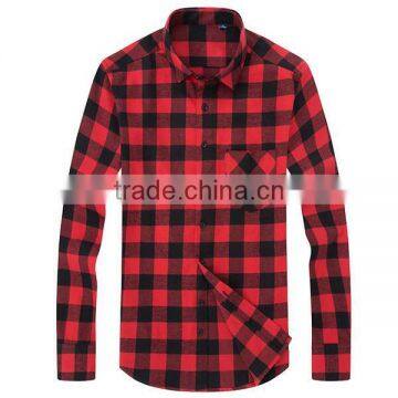 best selling cheap cotton linen red blue plaid tartan flannel shirts