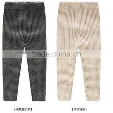 winter rib pattern children knitted leggings