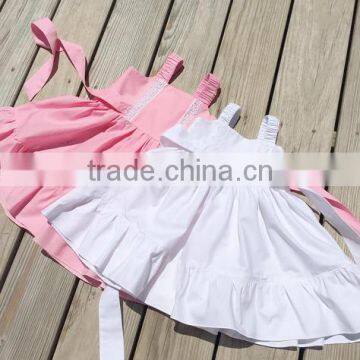 Latest Kids Modeling Clothes Fairy Mint Green Cotton Dress Children Lace Frocks photo-2