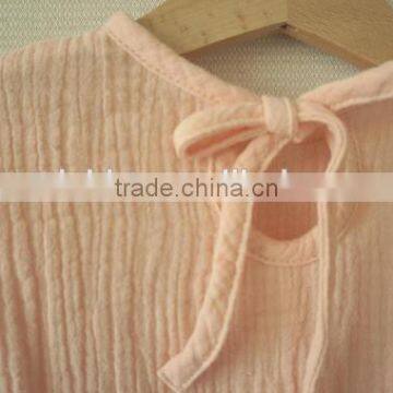 Wholesale Double Layer Muslin Dress Baby Frock Design Pictures Ruffle Sleeve Girl Dresses photo-5