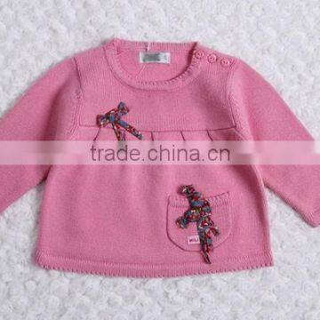 Korean Style Custom Knit Baby Sweater in Solid Color photo-3