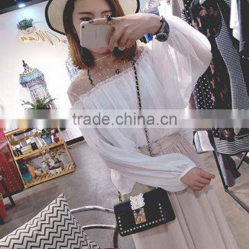 Zm50329b 2017 Europe Fashion Lady Crossbody Bag Rivet Renovate Single Shoulder Women Handbag photo-3