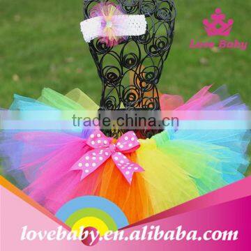 High quality colorful rainbow tutu skirt LBS5042201