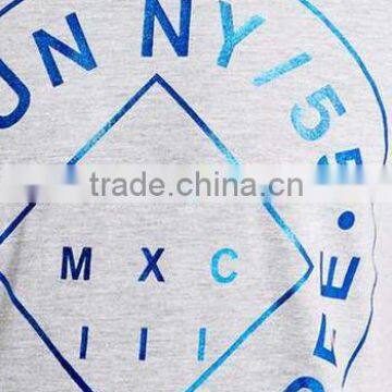 Blue Slim Foil Print T-Shirt photo-3