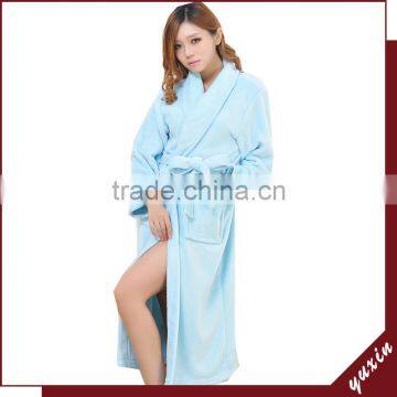 Customized Color Fleece robe Towel Robe Breathable Hotel BathRobe RS001