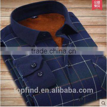 Cotton Long Sleeve Casual Fashionable Man Plaids T-shirt photo-3