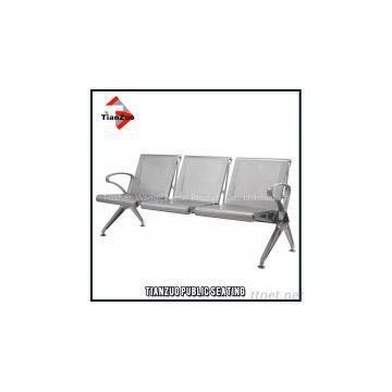 Metal Shine Silver Hospital Waiting Chair