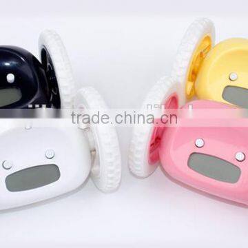 Creative Moving Lazy People Alarm Clock Funny Running Away Digital Alarm Clock for Kids and Adults Gifts photo-2