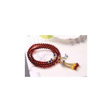 Neffly Jewelry Natural Blood Amber Bracelets 4 mm With S925 Silver Accessories Natural Beeswax Bluing, Lapis Lazuli Beads With Pearls photo-2