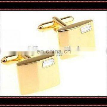 fashion gold plating rhinestone metal cufflinks studs