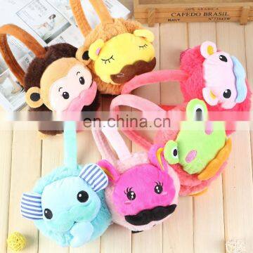 Free sample plush baby animal earmuff warm earmuff