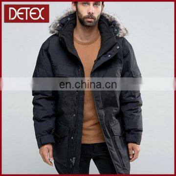 Wholesale Nylon Hooded Military Winter Goose Down Men Parka