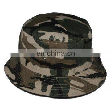 Cotton camo bucket hat