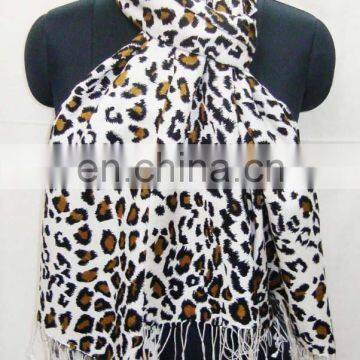 Animal silk pashmina wool printed shawls